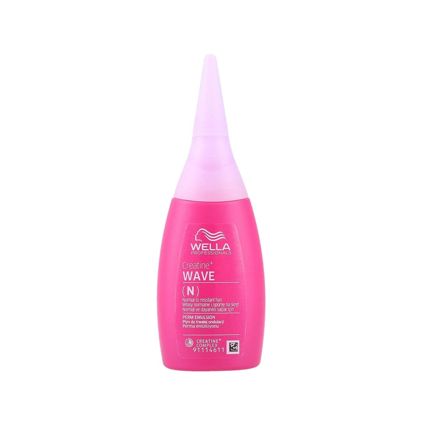 Wella Creatine + Wave Perm Emulsion for Normal & Resistant Hair - Nourishing, 2.54 fl oz