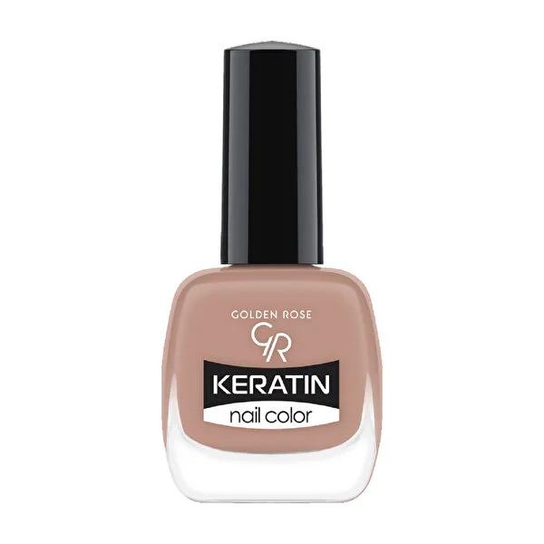 Golden Rose Keratin Nail Polish - Long-Lasting Nail Color with Keratin Enrichment