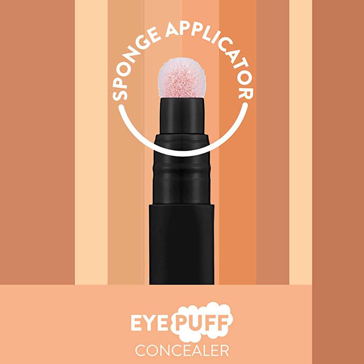 Flormar Concealer - Eye Puff Concealer with Sponge Applicator, Light Beige, Cold Undertone