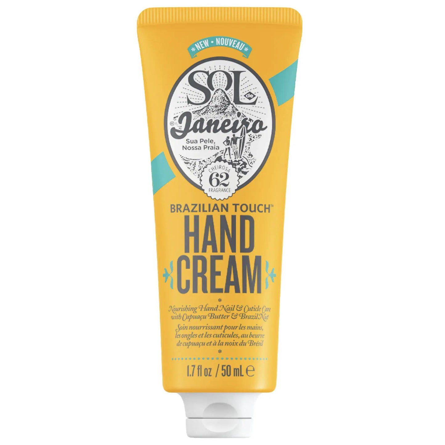 Brazilian Touch: Sol de Janeiro Hand Cream - Deeply Moisturizing with Cupua�u Butter, Ultimate Dry Skin Repair, Cheirosa '62 Scent