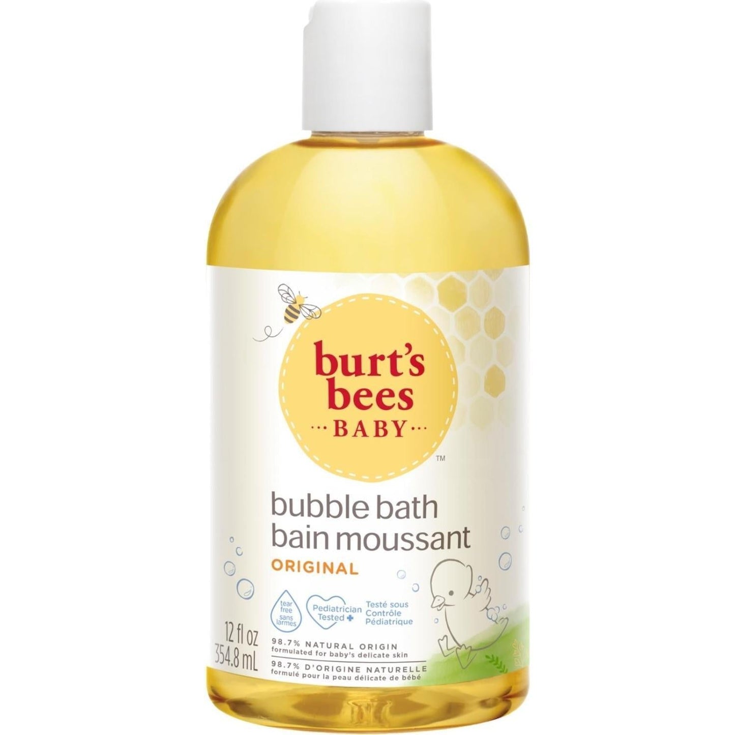 Burts Bees Hypoallergenic Baby Bath Foam 11.83 fl oz - Gentle, Moisturizing, Paraben-Free for Sensitive Skin