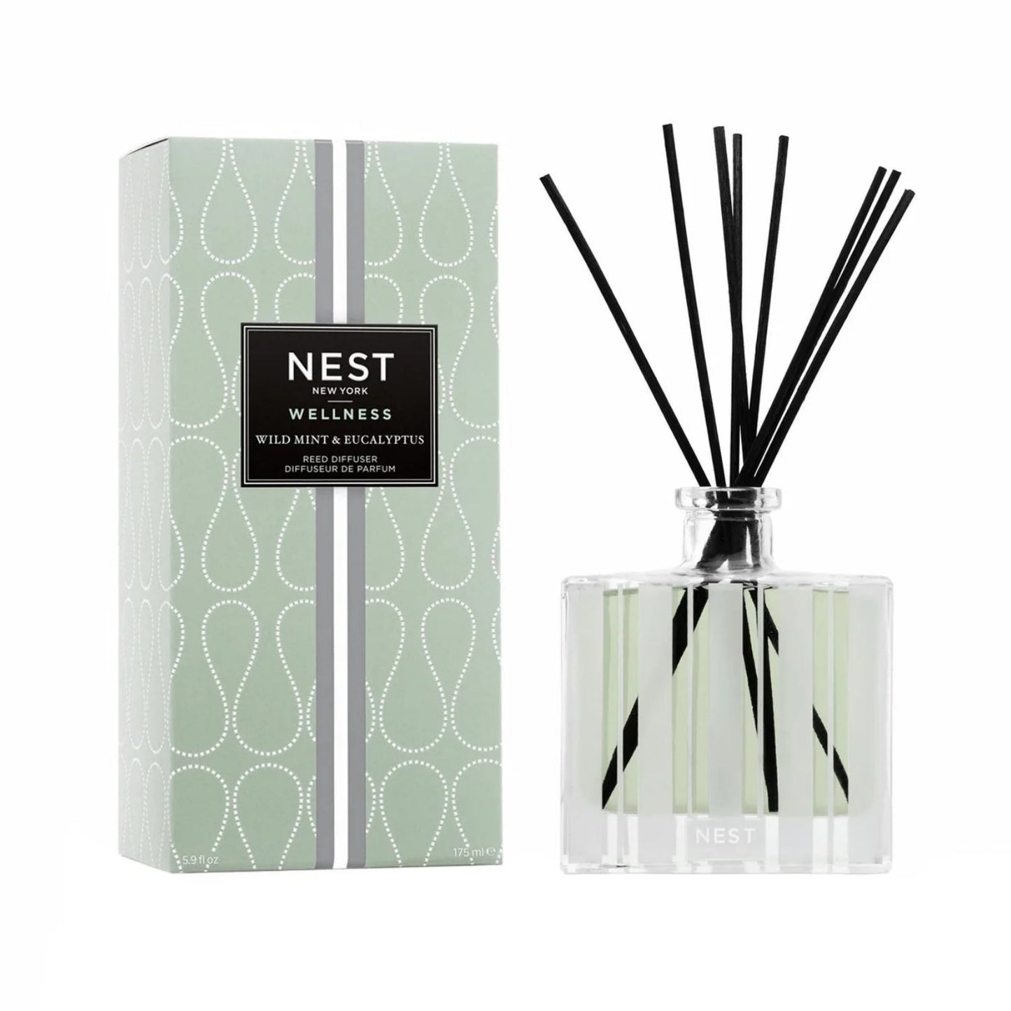 Nest New York Wild Mint & Eucalyptus Reed Diffuser 5.9 OZ - M2G