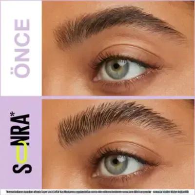 Maybelline New York Super Lock Brow Glue: Long-Lasting Eyebrow Mascara for Shaping, Setting & Styling - Clear, Waterproof, 7ml