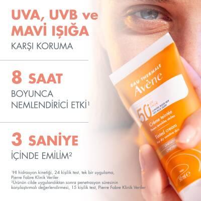 Avene Tinted Cream SPF50+ Unifying 50ml - Tinted Sunscreen Cream for Dry Skin with High SPF Protection