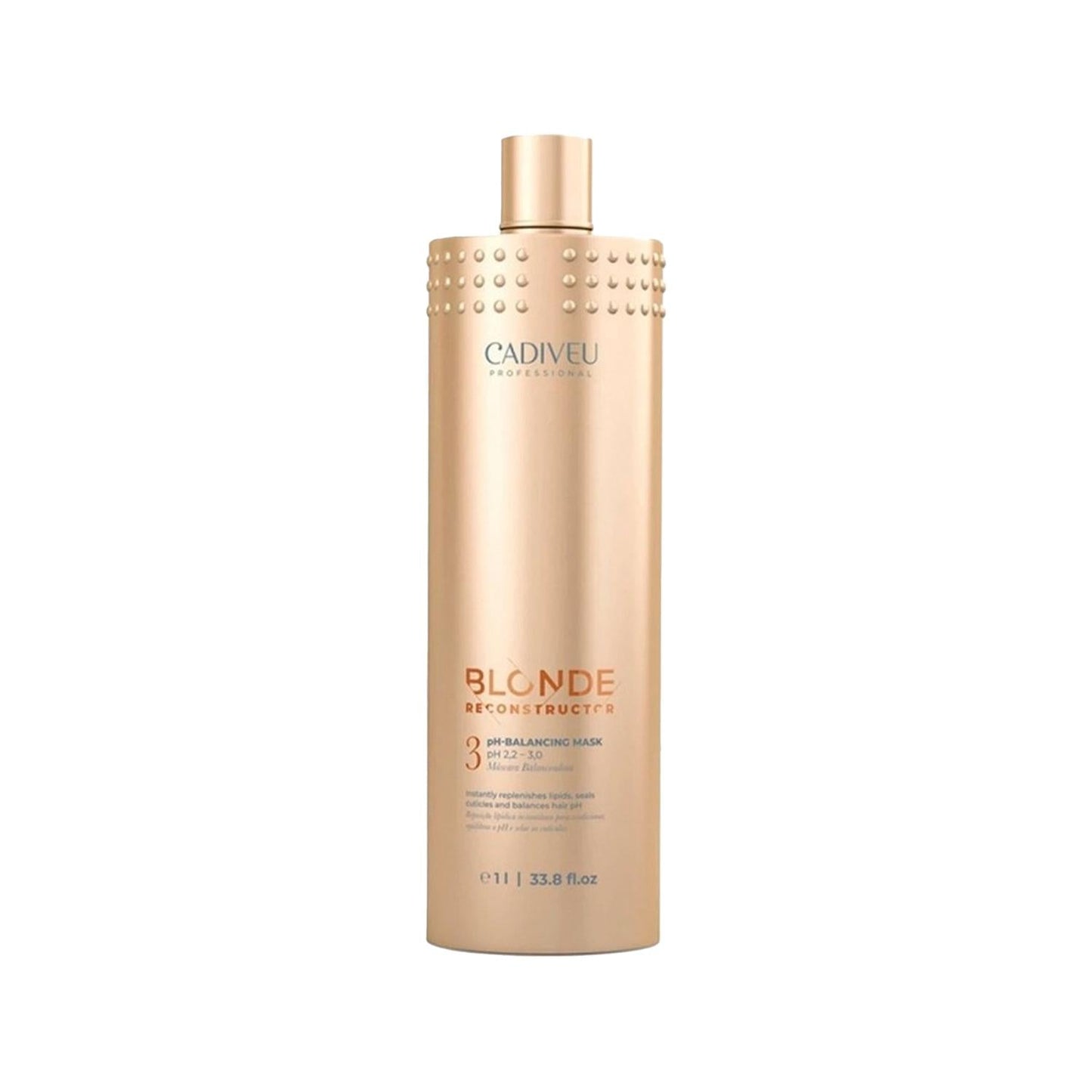 Cadiveu Blonde Reconstructor pH Balancing Hair Mask - 1000ml Large Capacity for Blonde Hair Repair