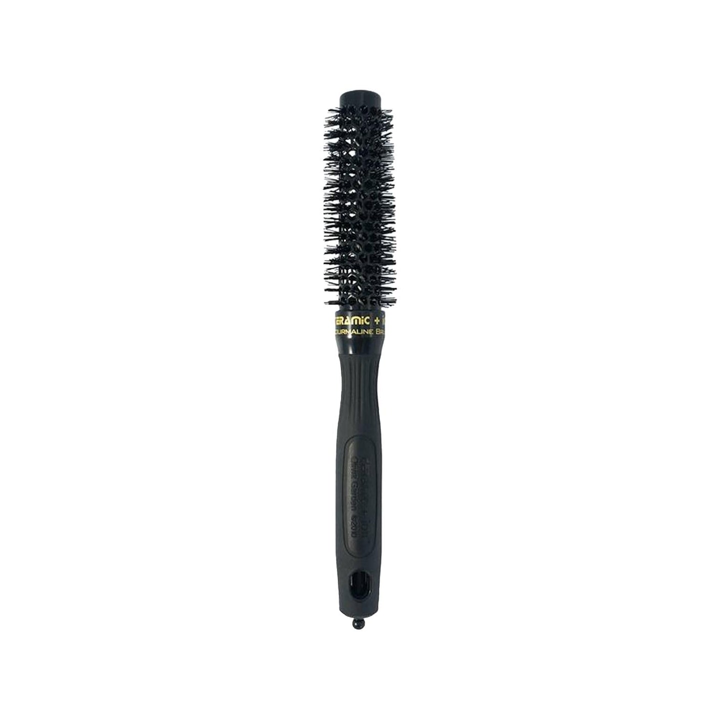 Olivia Garden Expert Blowout Shine Black Hair Brush 20mm - Professional Blowout Brush for Smoothing and Styling