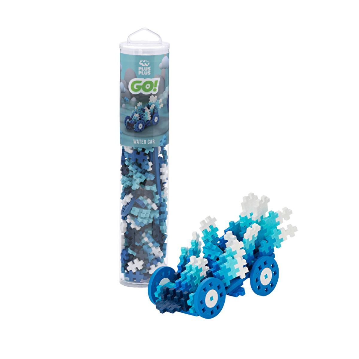 Plus Plus Construction Toy, Creative Building Blocks Set with 200 Pieces - Reusable and Travel-Friendly