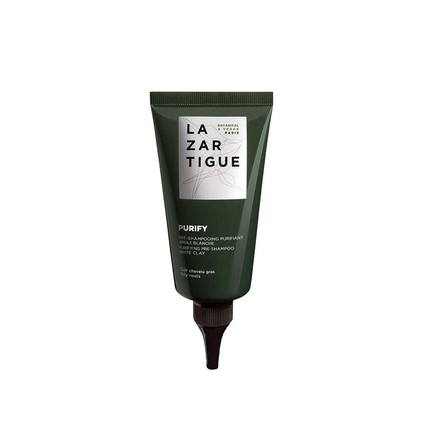 Lazartigue Purify Pre-Shampoo Scalp Treatment (2.54 fl oz) | Deep Cleansing for Oily Scalp & Healthy Hair