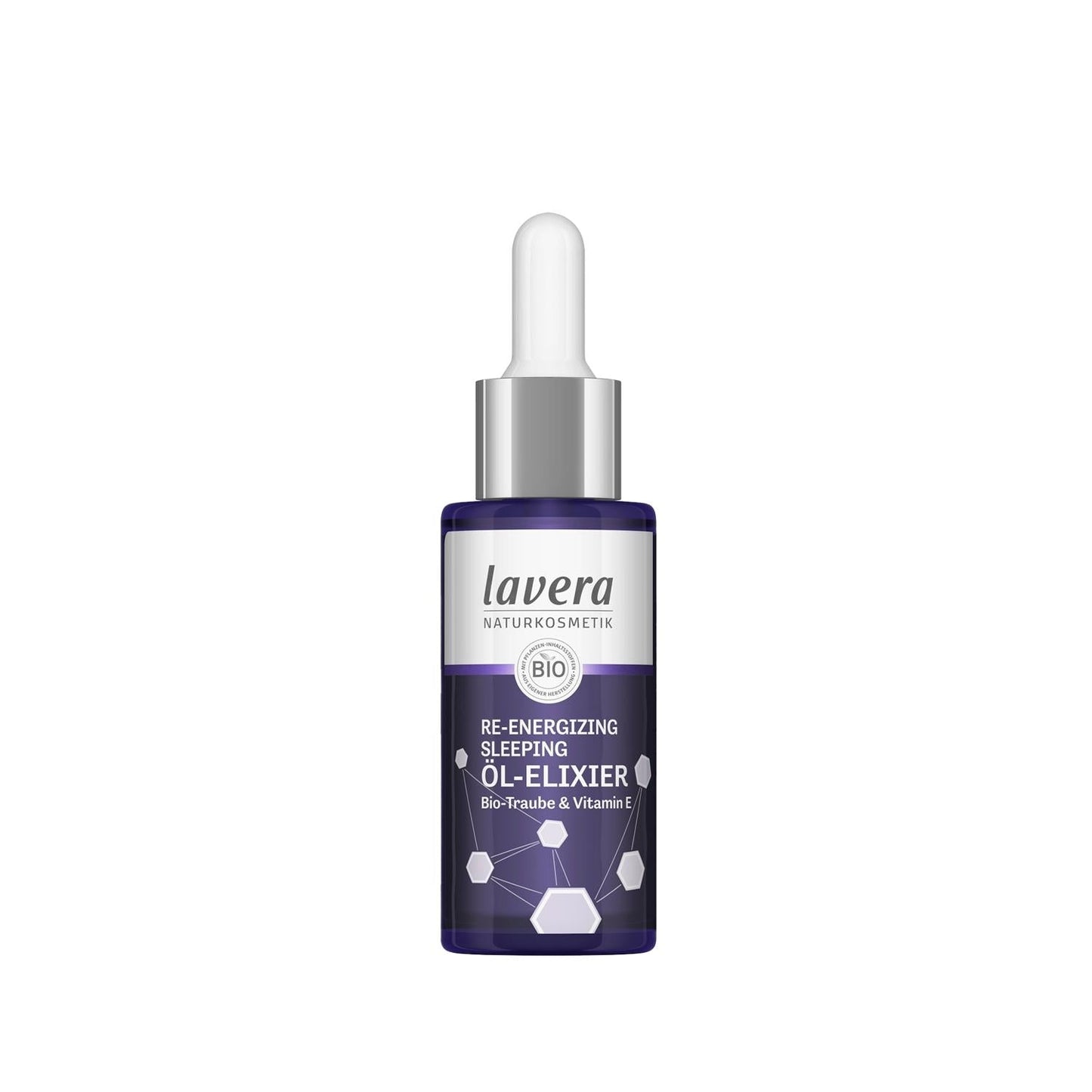 Lavera Re-Energizing Sleeping Oil Elixir - Natural Skincare for Radiant Skin, 30ml