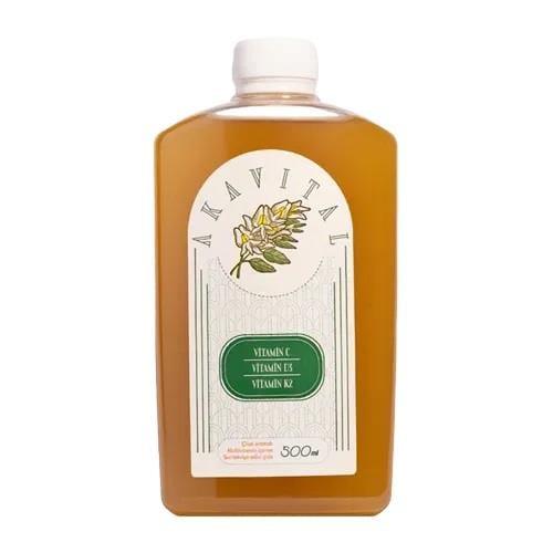 Akavital Acacia Gum Liquid Dietary Supplement - Strawberry Flavor | 500 ml
