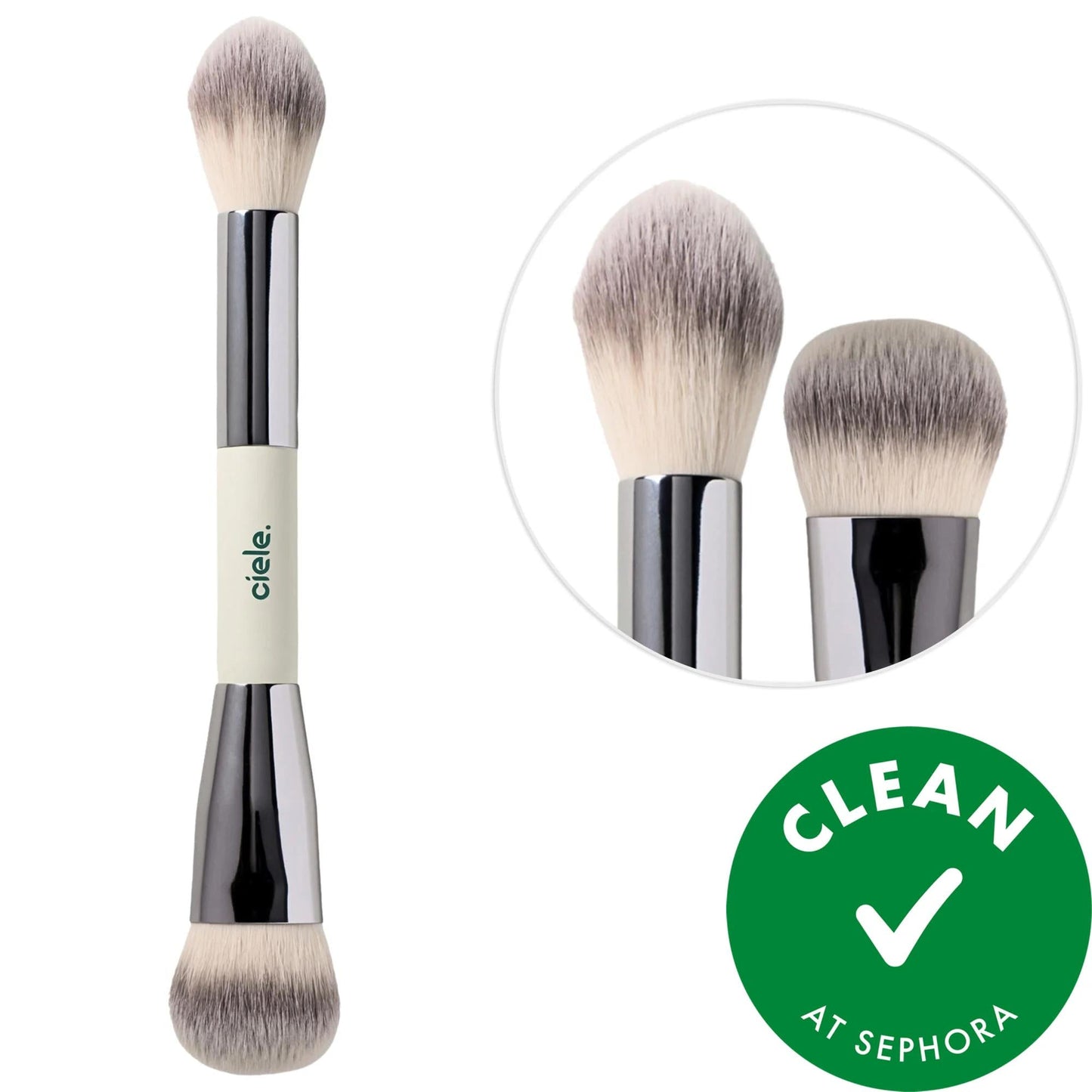 Real Techniques Dual-Ended Sculpt Brush for Precision Makeup Application - Vegan & Cruelty-Free Makeup Brush