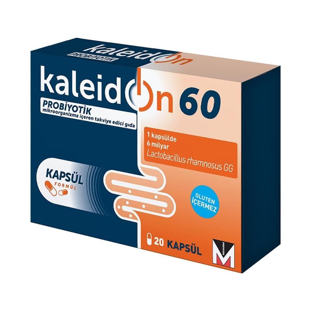 Kaleidon Probiotic Dietary Supplement 60 mg 20 Capsules - Digestive System Support, Immune System Support