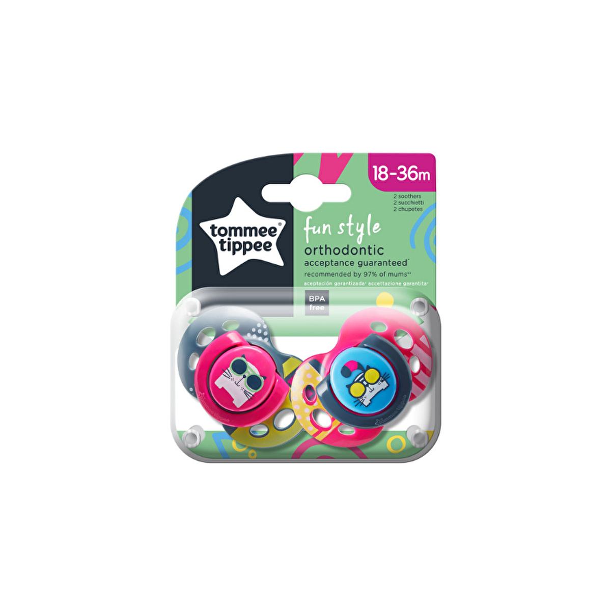 Tommee Tippee Orthodontic Baby Pacifier 18-36 Months - 2-Pack, BPA-Free, Super Soft Silicone
