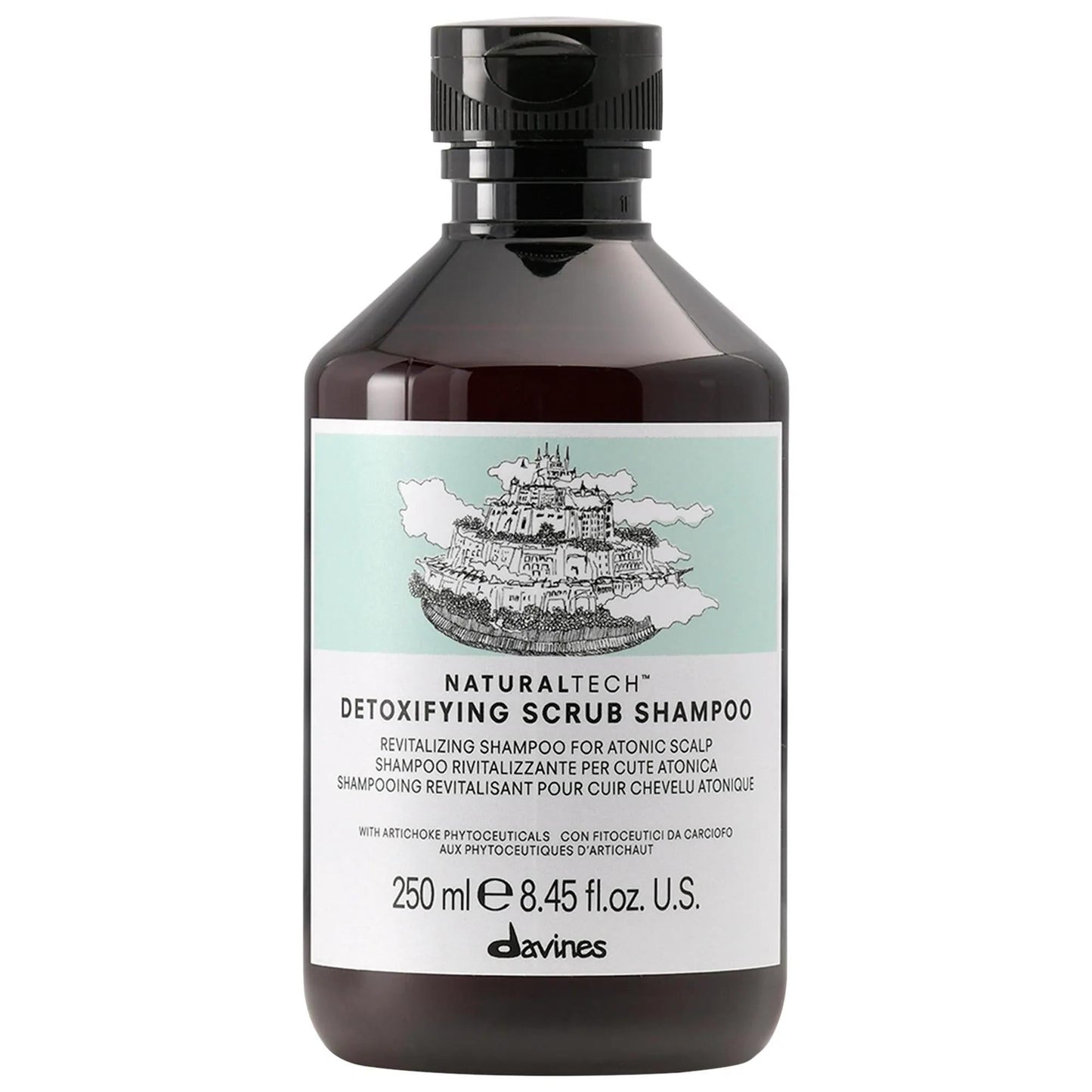 The Body Shop Detoxifying Scrub Shampoo - Natural, Vegan, Sulfate-Free Clarifying Shampoo for Oily Scalp and Hair Purification