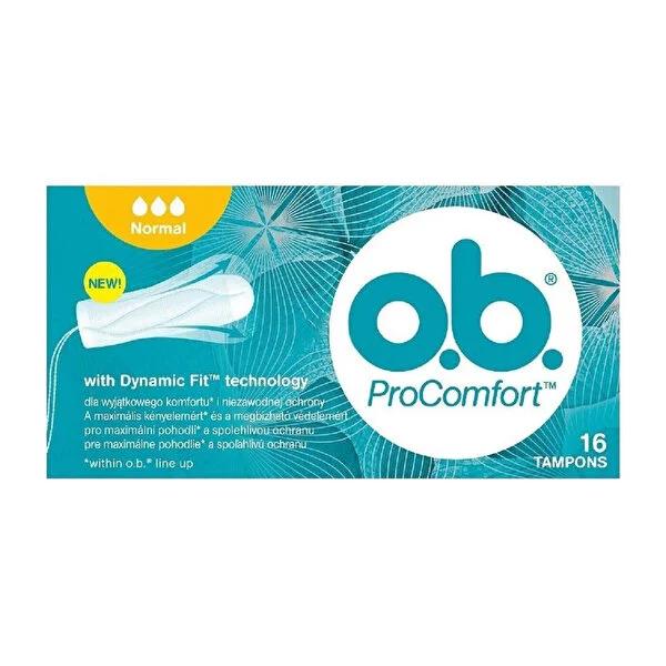 O.B. Tampons Normal Absorbency, 16 Count - Discreet Menstrual Protection for Medium to Heavy Flow