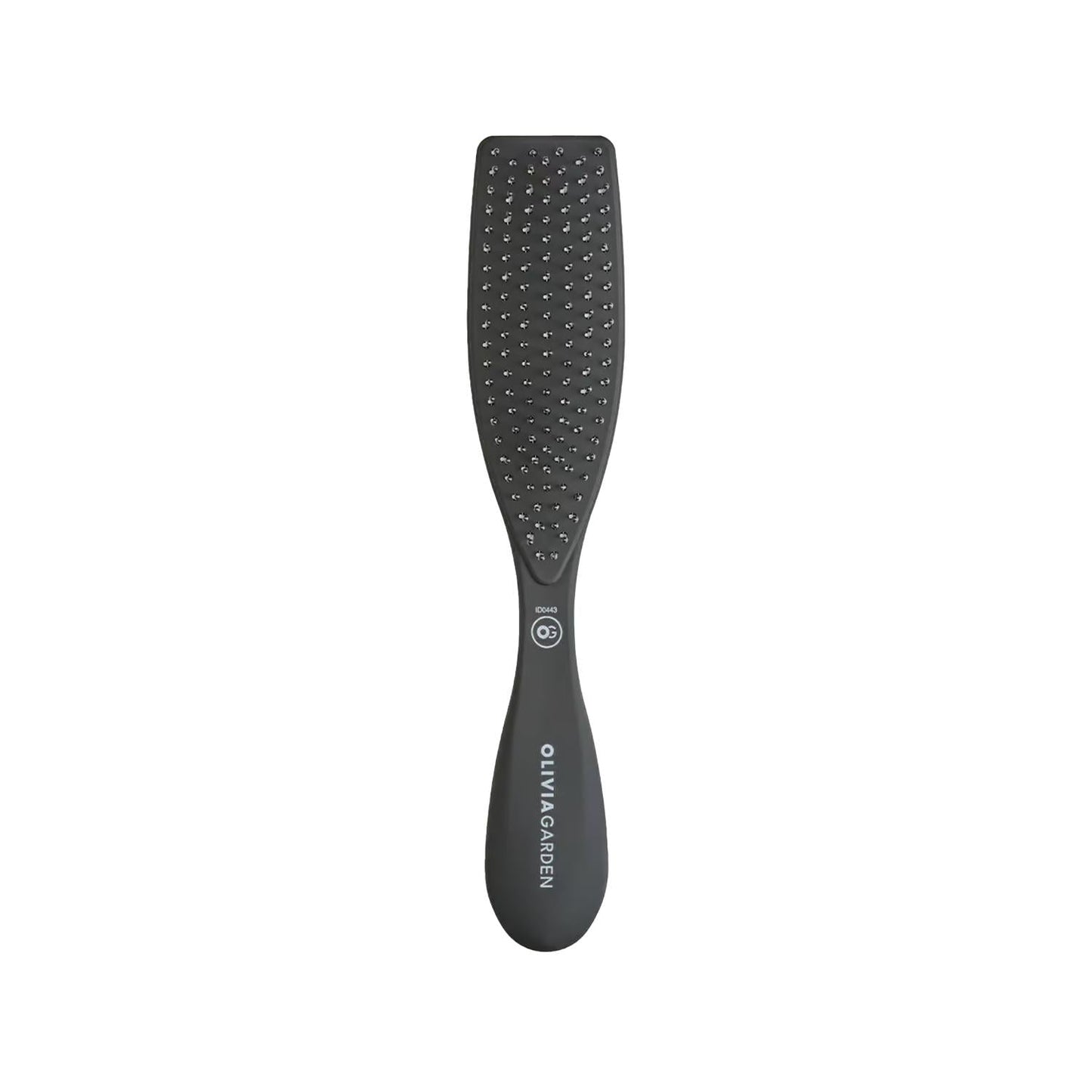 Olivia Garden Essential Style Wet Thick Hair Brush - Gentle Detangling, Reduces Breakage - Matt Black Finish