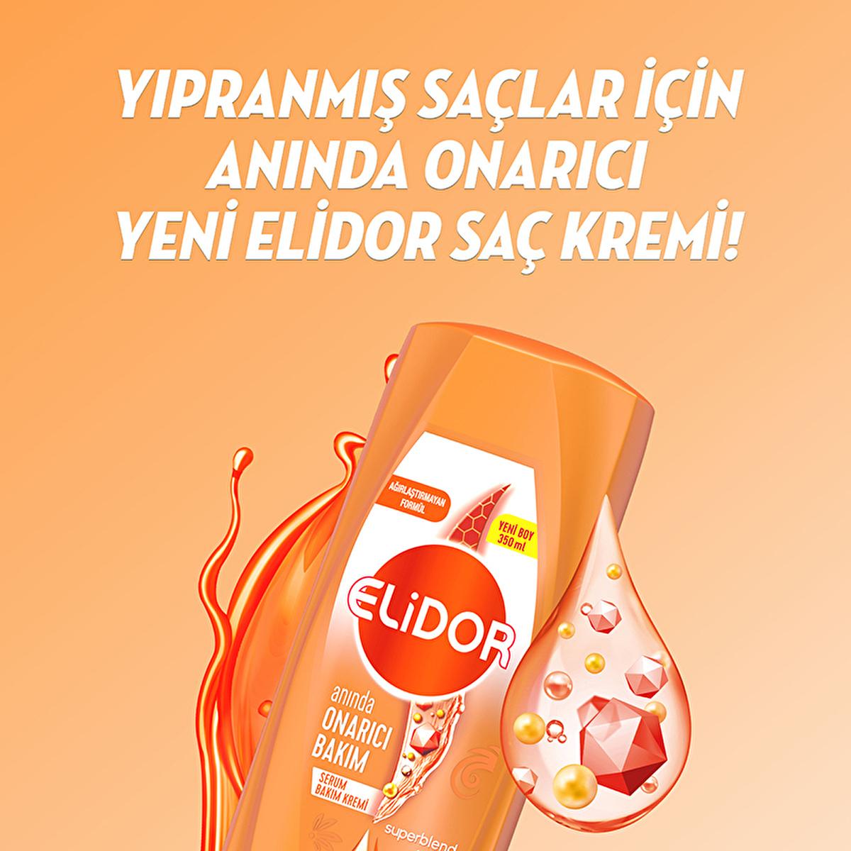 Elidor Hair Care Cream - Nourishing Keratin Treatment with C Vitamin & Seramide for Damaged Hair