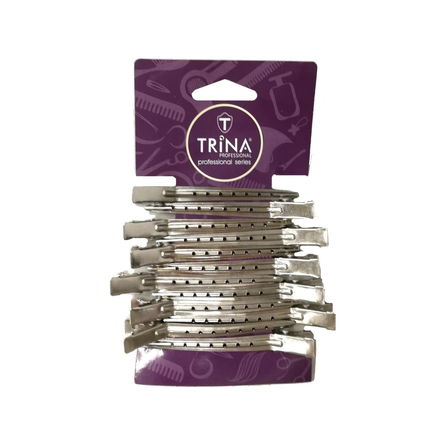 Trina Metal Hair Clips - Pack of 12, Durable & Versatile Hair Styling Tools