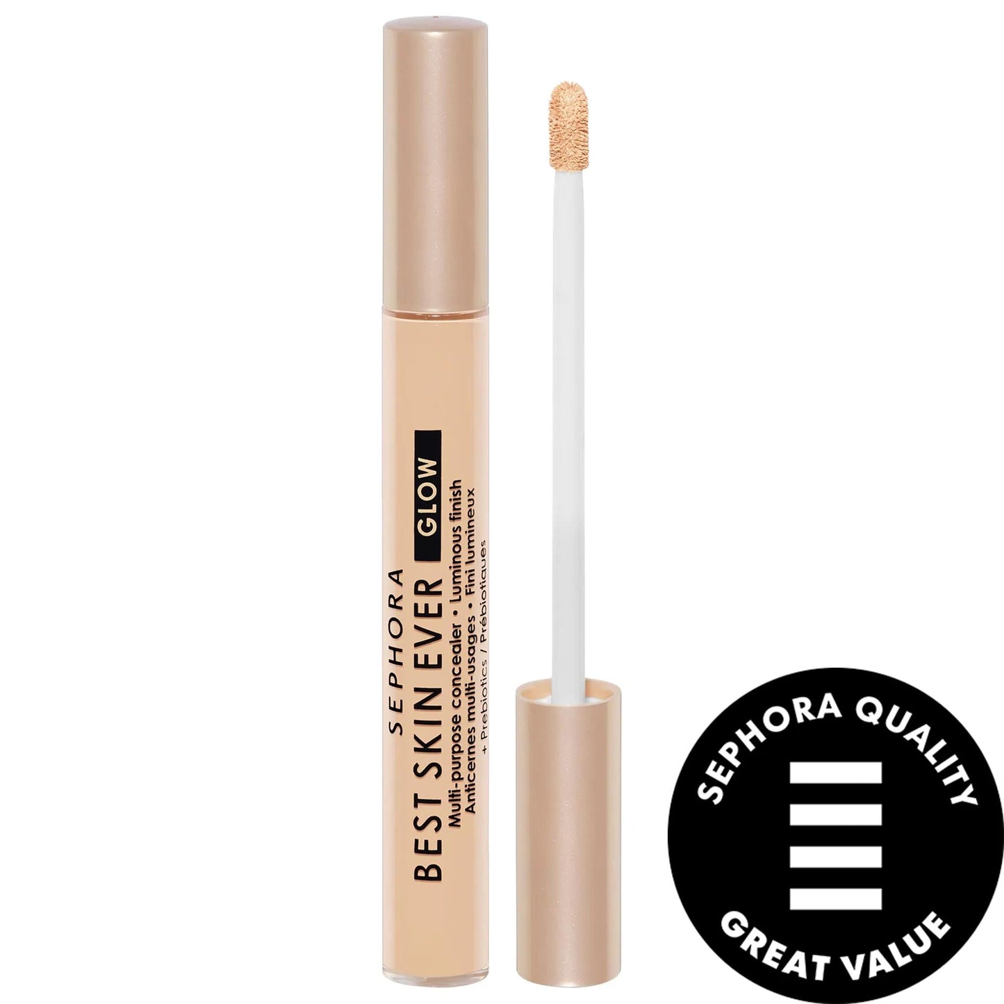 Sephora Collection Best Skin Ever Multi-Use Hydrating Glow Concealer - Radiant Finish, 12-Hour Hydration, Non-Comedogenic & Unscented