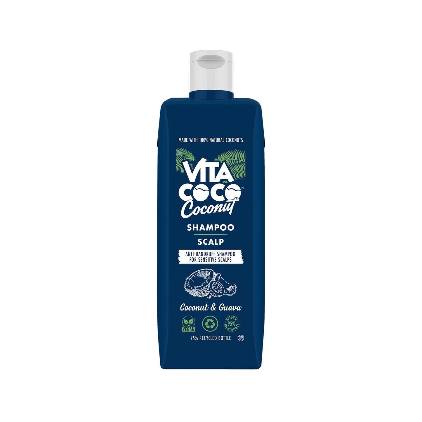 Vita Coco Anti-Dandruff Shampoo for Sensitive Scalp - Gentle Hair Care, 13.53 fl oz