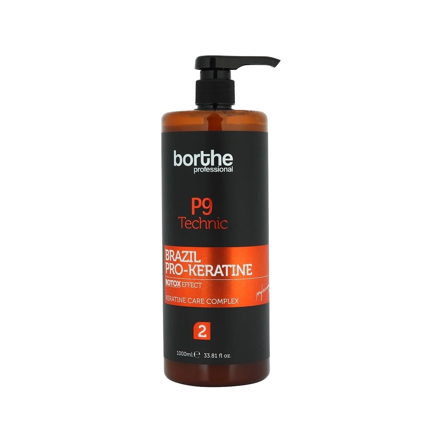 Borthe Professional P9 Brazil Pro-Keratine Complex 1000 ml Hair Care Product for Damaged Hair