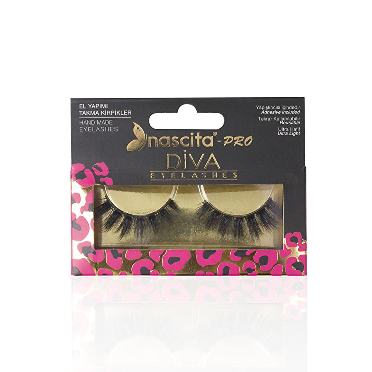 Diva Nascita Faux Eyelashes S 118 - 3D Effect for Stunning Eyes | Handmade