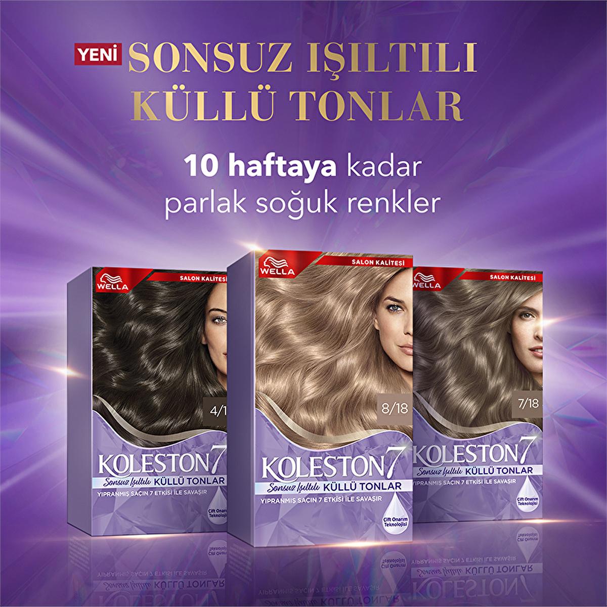 Wella Koleston Hair Dye Kit - Long-Lasting Cool-Toned Hair Color with Nourishing Benefits