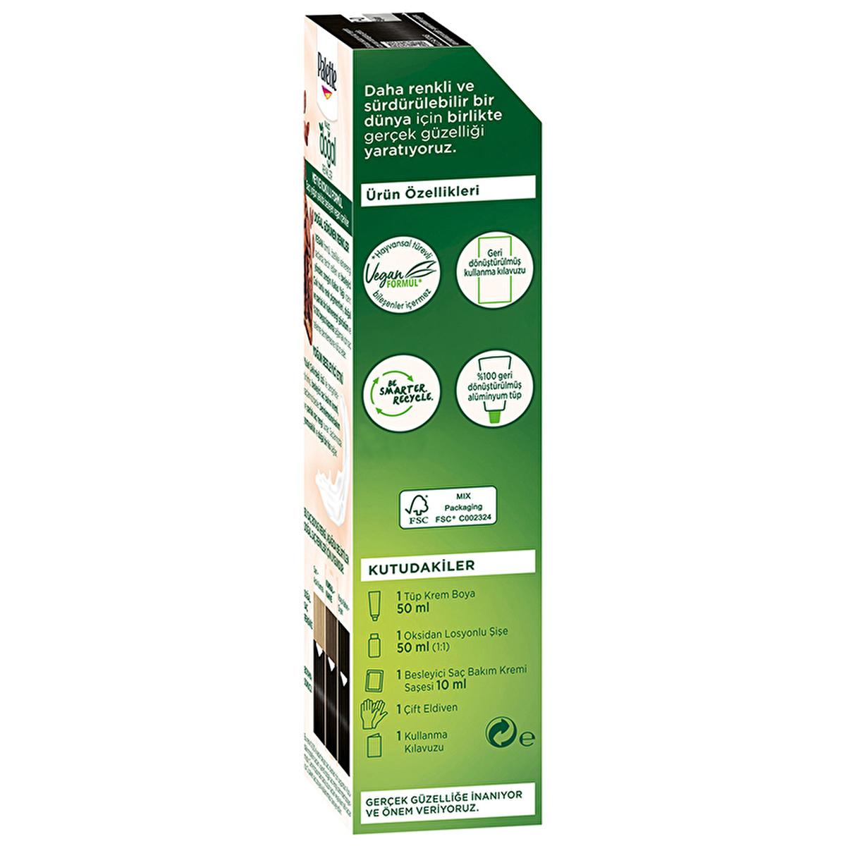 Palette Natural Colors Permanent Black Hair Dye 1-0 - Achieve Natural-Looking, Long-Lasting, Rich Black Hair Color with Natural Ingredients