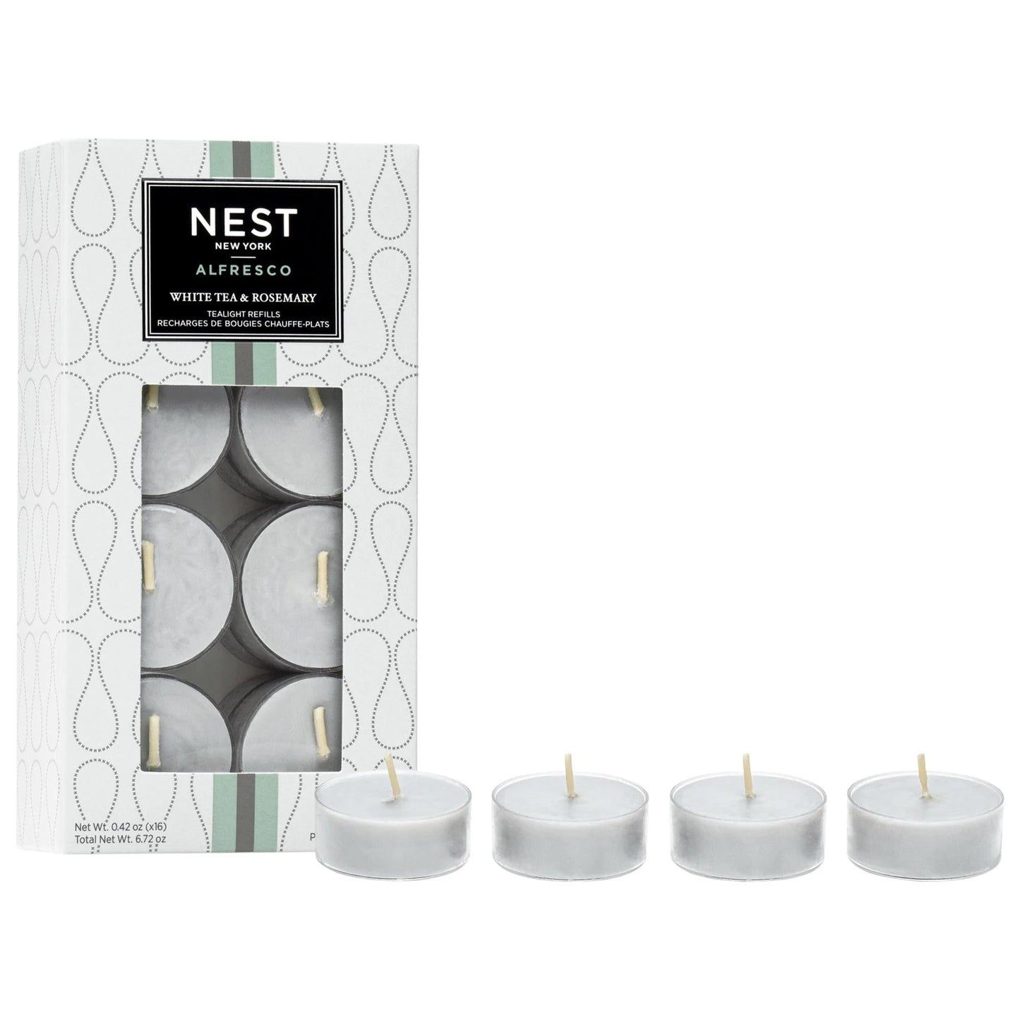 Diptyque White Tea & Rosemary Alfresco Scented Candle - Natural Insect Deterrent for Indoor & Outdoor Use