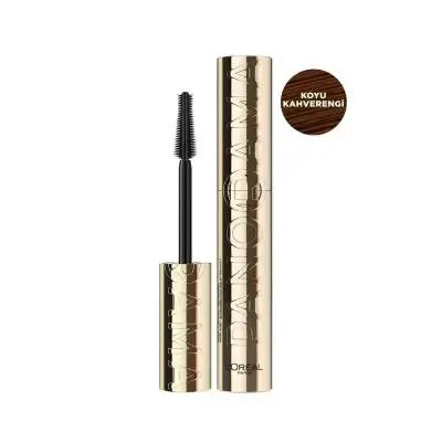 Loreal Paris Panorama Dark Brown Mascara: Volumizing, Lengthening Eyelash Enhancer for Natural, Open-Eyed Look (9.9ml)