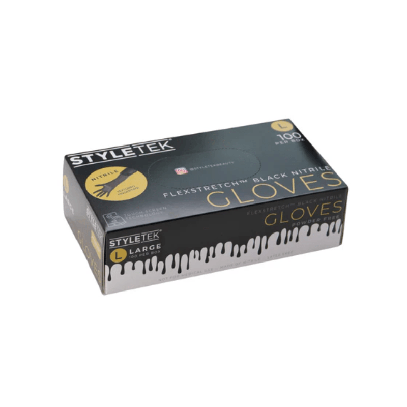 Styletek Black Nitrile Gloves 100pk - M2G