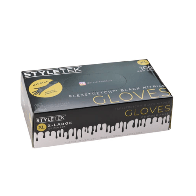Styletek Black Nitrile Gloves 100pk - M2G