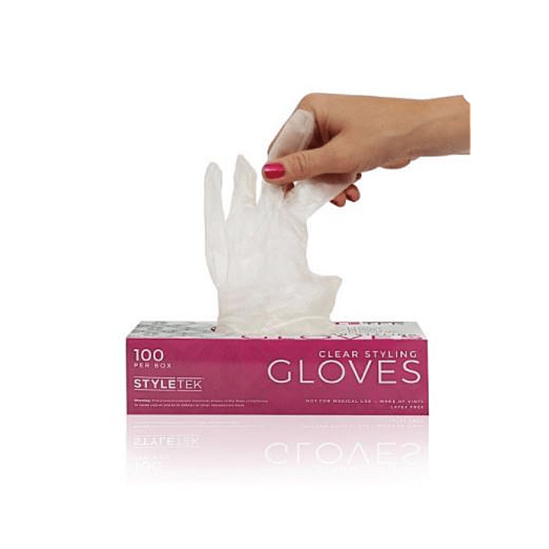 Styletek Clear Vinyl Powder Free Gloves - M2G