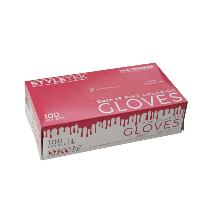 Styletek Pink Powder Free Gloves 100pk - M2G