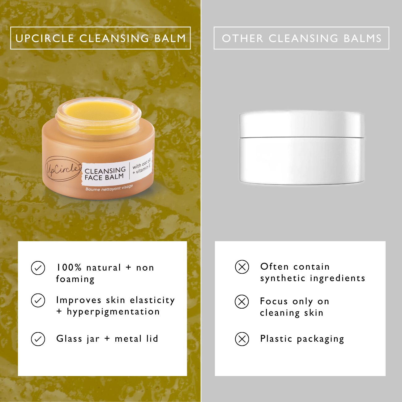 Cleansing Face Balm with Oat Oil + Vitamin E - M2G