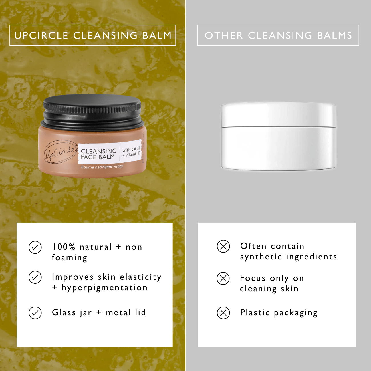 Cleansing Face Balm with Oat Oil + Vitamin E - Travel Size - M2G