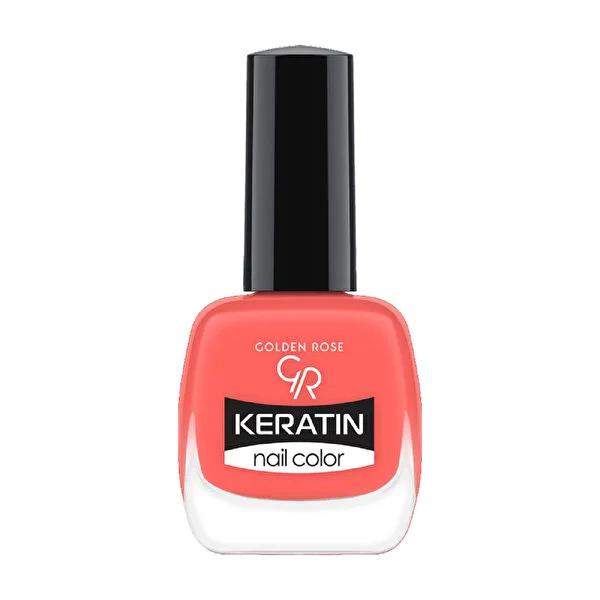 Golden Rose Keratin Nail Polish - Long-Lasting, Shiny Nail Color with Nourishing Keratin Formula