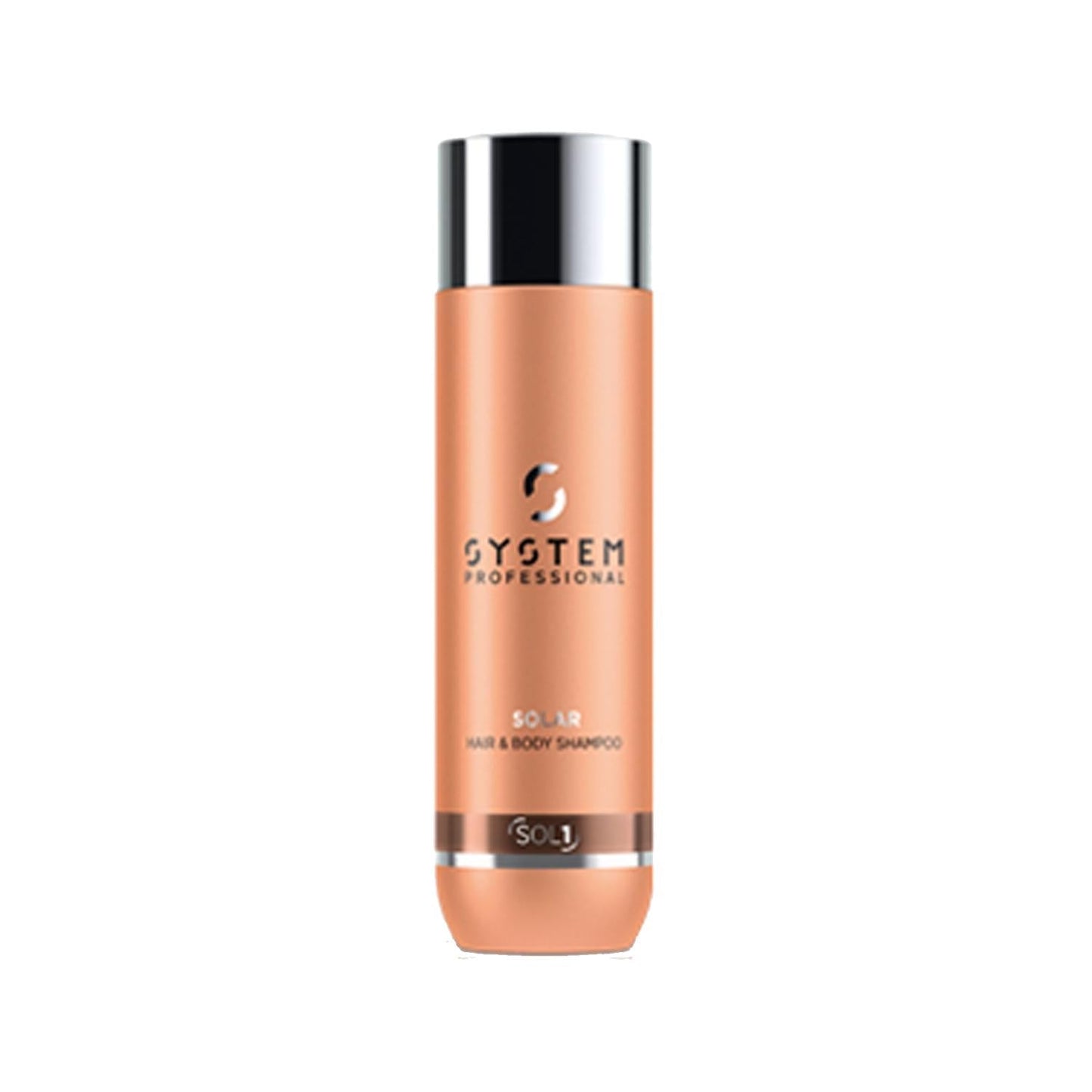 Wella System Professional Solar Shampoo - 250ml Hair and Body Cleanser for Sun-Exposed Hair and Skin