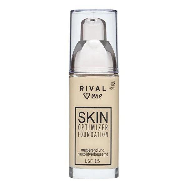 Rival Loves Me Skin Optimizer No:02 Ivory - Anti-Aging Skincare with UV Protection, Dermatologically Tested, 30 ml