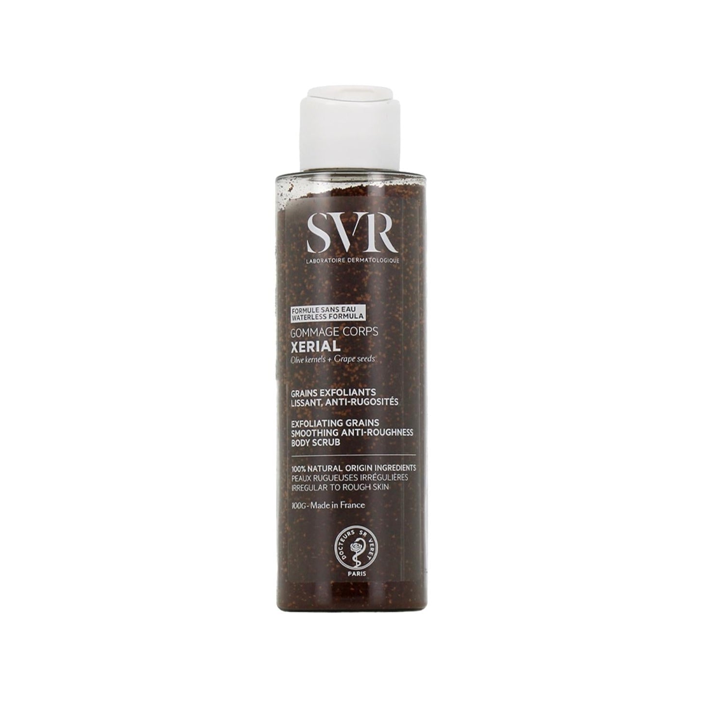 SVR Xerial Body Scrub: Exfoliating & Skin Smoothing Treatment | Gentle Body Exfoliation for Improved Texture & Radiance - 100g