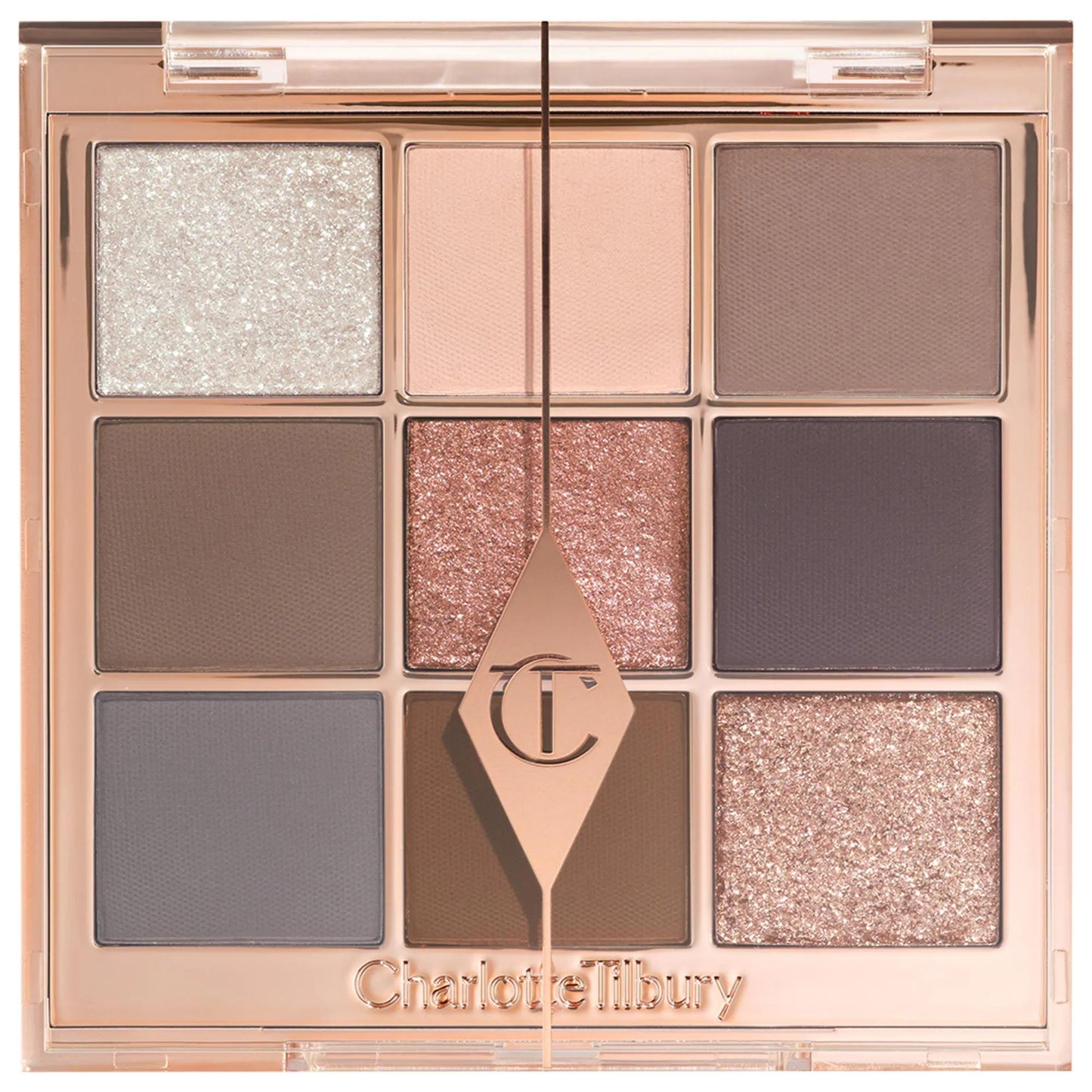 Charlotte's Beautifying Eye Trends Eyeshadow Palette - 9 Versatile Shades, Cruelty-Free, High-Pigment Eyeshadows with Multidimensional Finishes