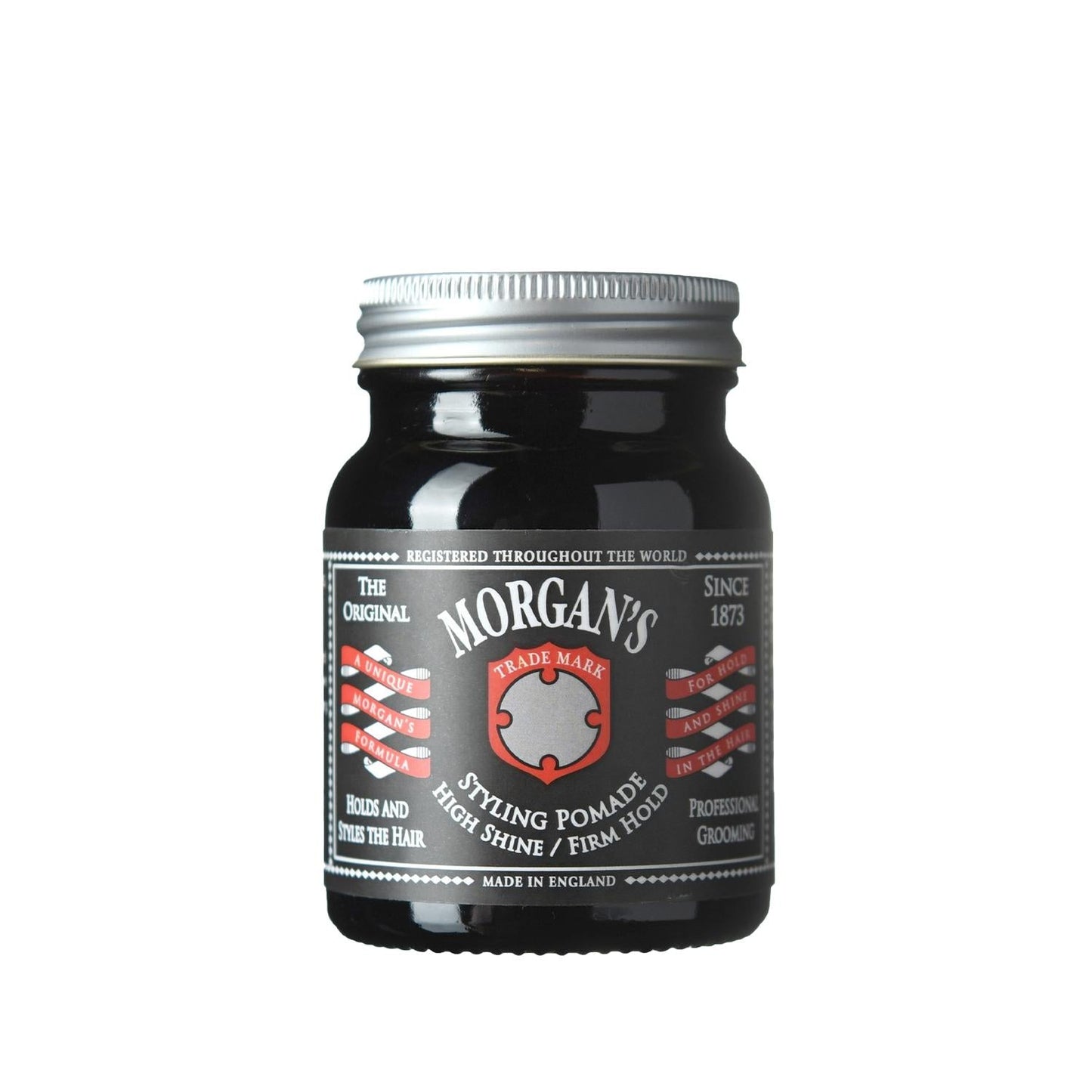 Morgan's Pomade High Shine Firm Hold Hair Styling Pomade 100g - High Gloss Finish, Long Lasting Style