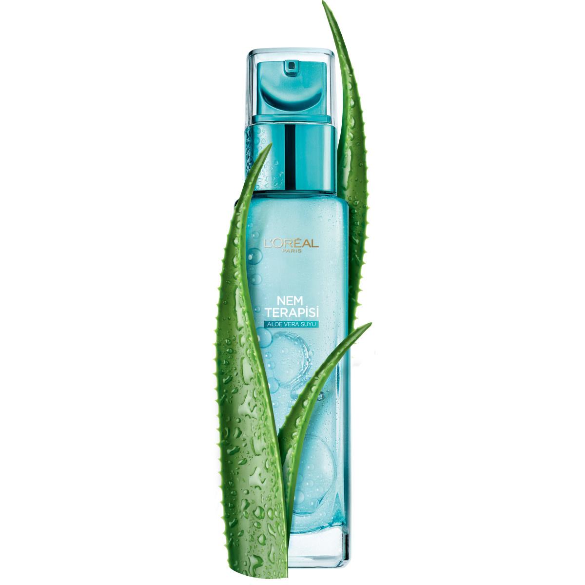 L'Oreal Paris Moisturizing Face Cream with Aloe Vera - Hydrating Face Care for Dry to Combination Skin