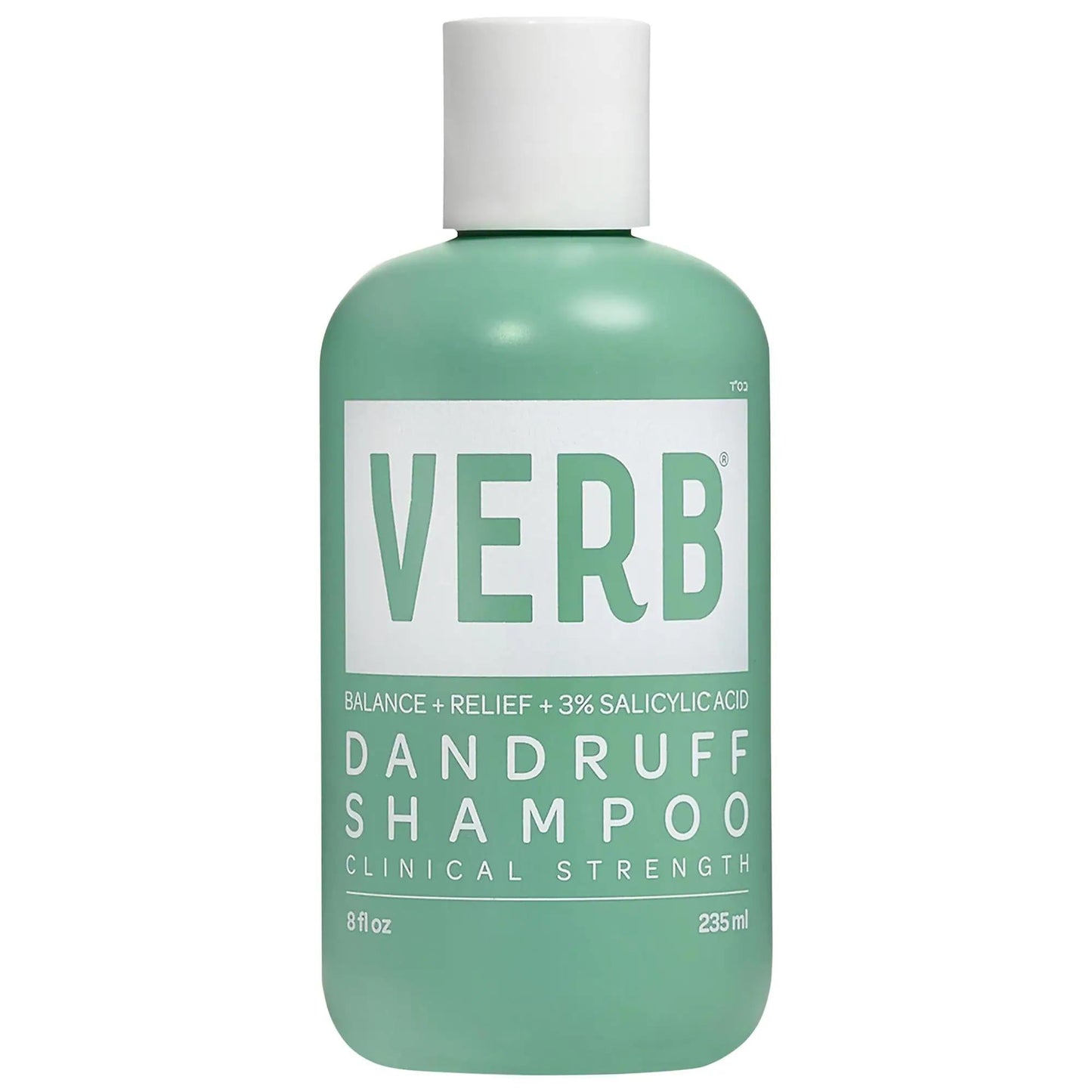 Verb Dandruff Shampoo with Salicylic Acid: Itchy Scalp & Flake Relief, Vegan & Cruelty-Free Soothing Scalp Treatment