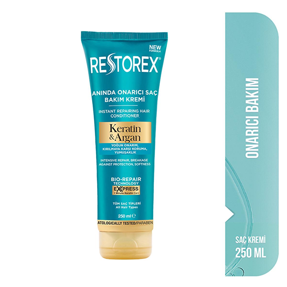 Restorex Keratin & Argan Hair Care Cream 250ml - Repair & Nourish Damaged Hair