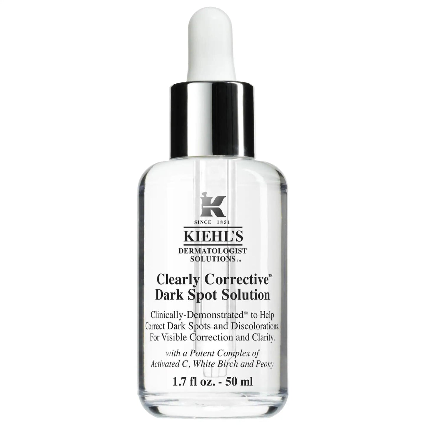 Kiehl's Clearly Corrective Dark Spot Corrector: Vitamin C Serum for Hyperpigmentation, Uneven Skin Tone & Post-Acne Mark Removal - Brightening Face Serum