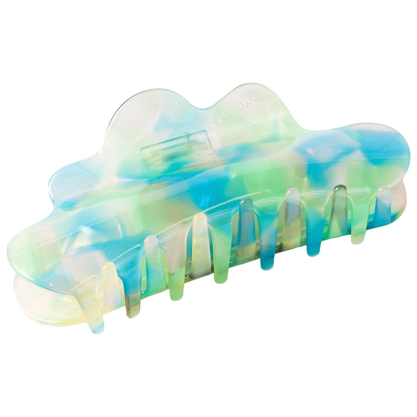Chunks Large Nimbus Jelly Hair Claw Clip - Secure & Stylish Hold for Thick Hair - Plant-Based Acetate, Fashionable Hair Accessory