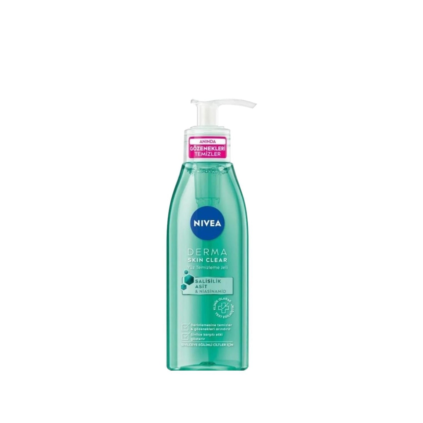 Nivea Derma Skin Clear Anti-Acne Face Cleansing Gel 150ml - Gentle & Effective Skincare