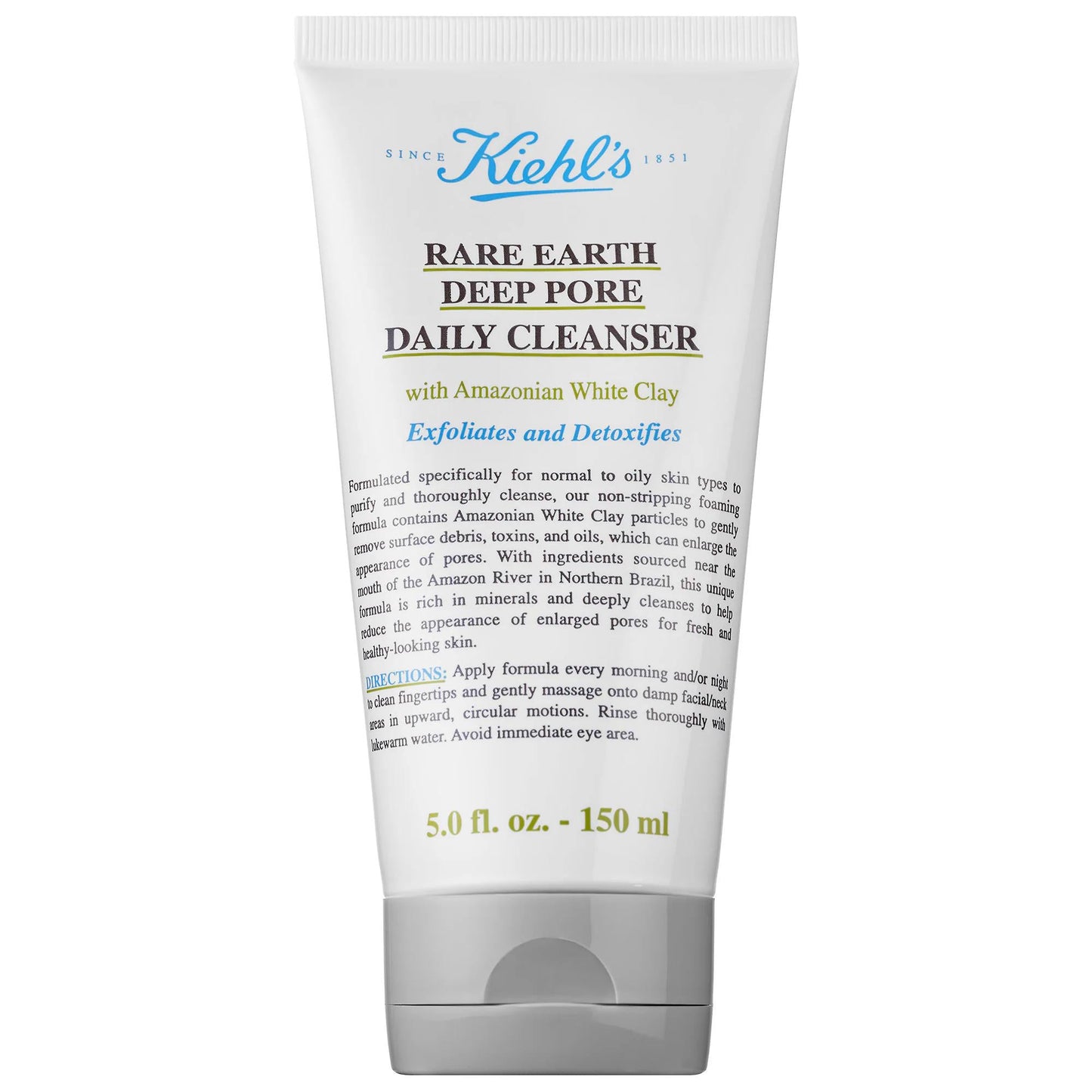 Rare Earth - Deep Pore Daily Facial Cleanser for Combination & Oily Skin - Natural Exfoliating Cleanser