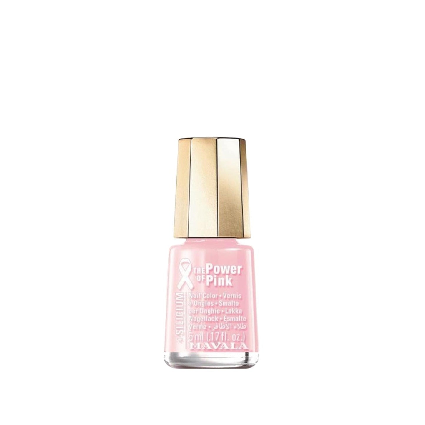 Mavala Power Of Pink Mini Nail Polish - 5ml Pastel Pink Color for Travel